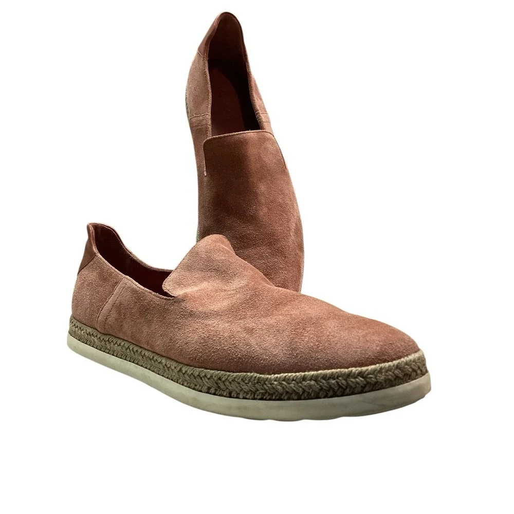 Vince Womens Suede Leather Sneakers Slip On Shoes Sz US 9m Espadrille, Terracoda
